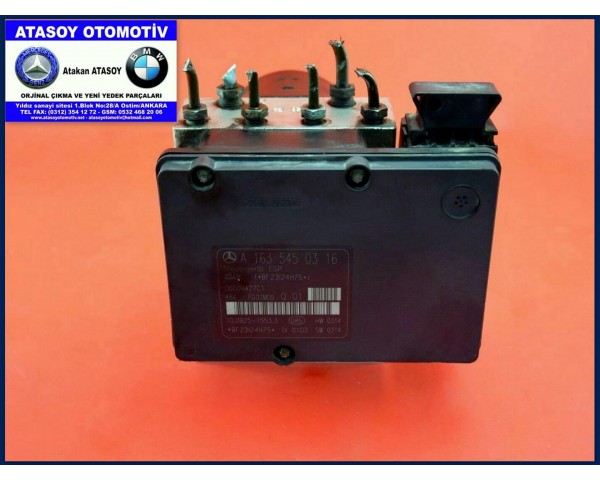 MERCEDES W163 ML ABS BEYNİ 1635450316 1635459832 1635457532 1635450416 1635459932 1634311312 1634310912 1634300107 A1635450316 A1635459832 A1635457532 10092515533 10092515523 10092515503 W163 ML ESP BEYNİ